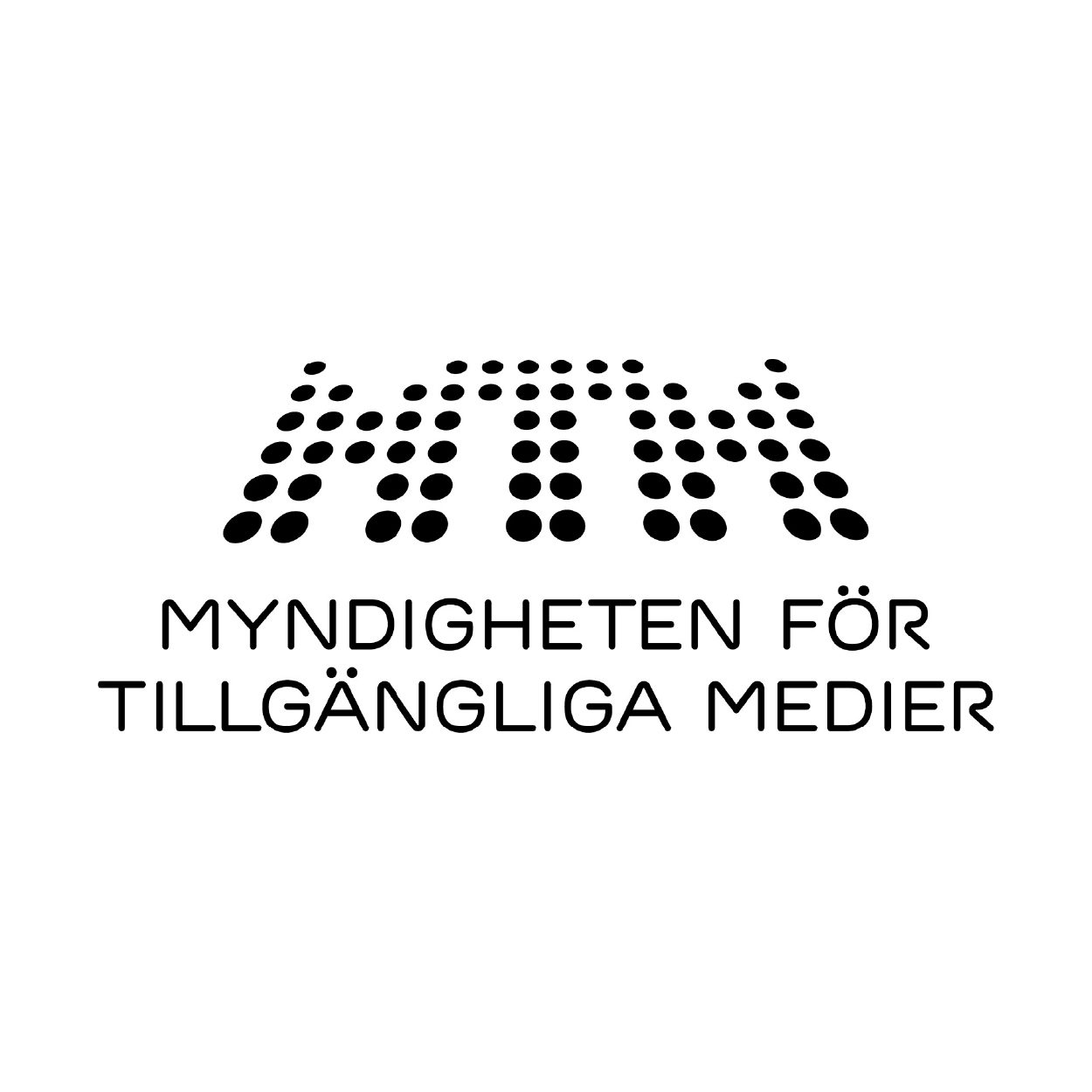 Logotyp Myndigheten för tillgängliga medier